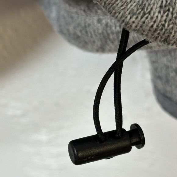 St John's Bay Sweater Jacket Men's XXL Gray Full  Zip Up Chest Pocket Draw Cord - Picture 10 of 14